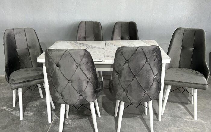 Трапезен комплект "Marble Gray"