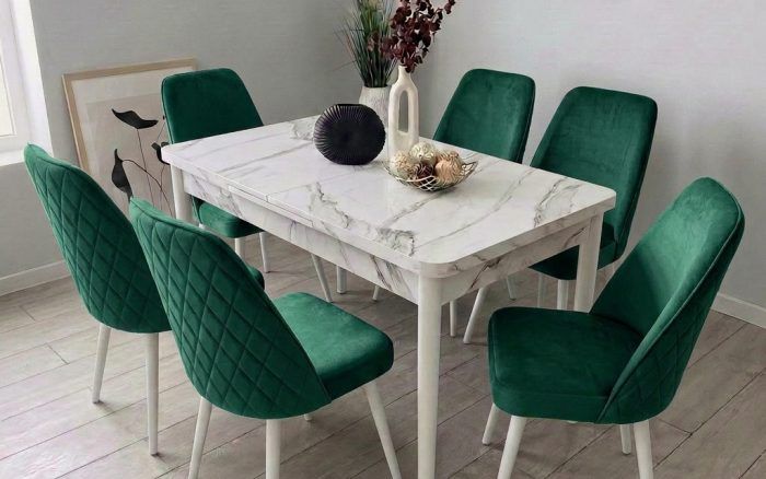Трапезен комплект "Care Jade" с 6 стола